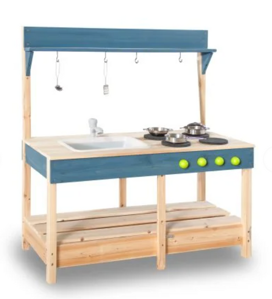 Classic Outdoor Mud Kitchen with Chalkboard