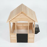 Luckids Wooden Playhouse - Natural