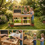 Luckids Premium Potting Bench - Natural