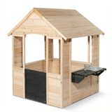 Luckids Wooden Playhouse - Natural