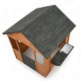 Luckids Wooden Playhouse - Brown