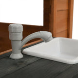 Luckids Wooden Playhouse - Brown