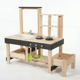 Luckids Premium Play Kitchen - Black