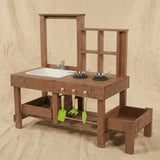 Luckids Premium Play Kitchen - Brown