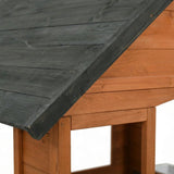 Luckids Wooden Playhouse - Brown