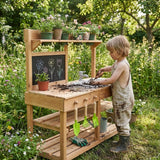 Luckids Premium Potting Bench - Natural